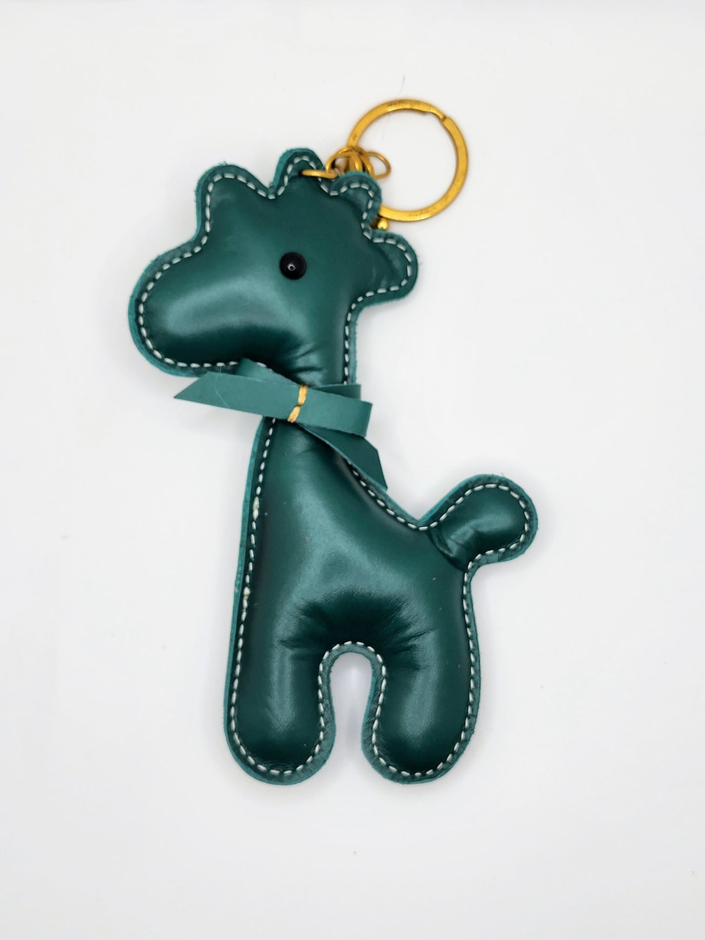 Premium Cowhide Leather Alpaca Pendant, Bohemian Style Accessory Charm for Women & Men