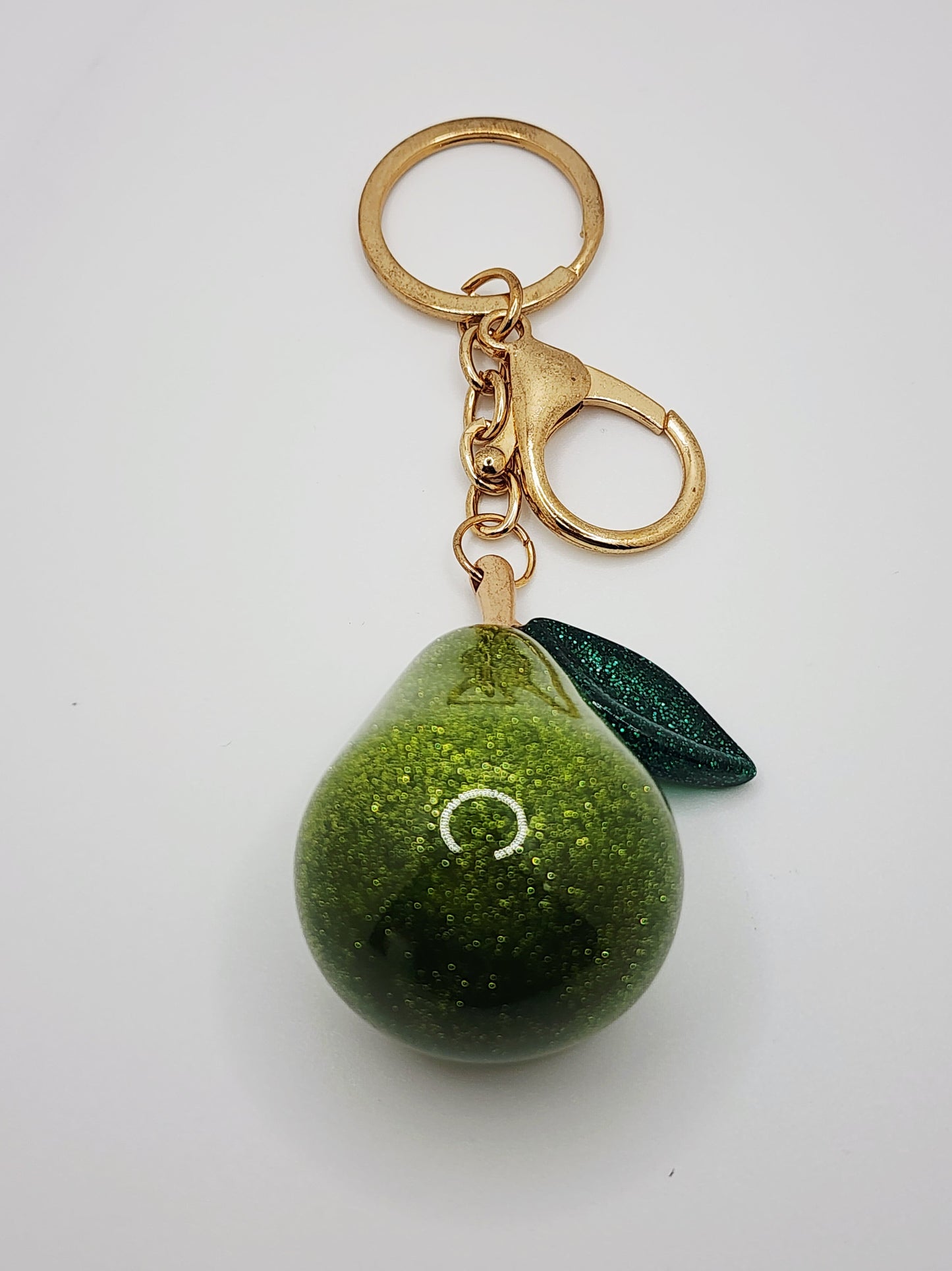 Pear Acrylic Bag Charm